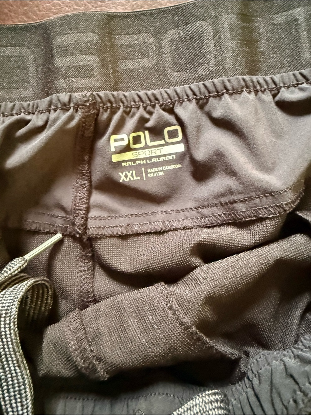 Ralph Lauren Polo Sport Black Athletic Shorts - Picture 4 of 4